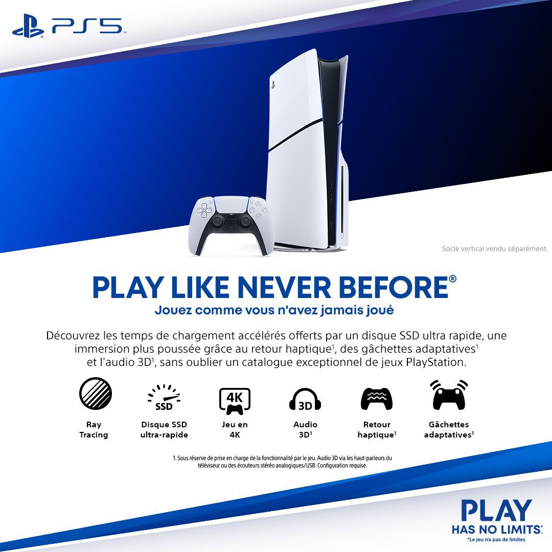 Playstation 5 (modèle Slim- Chassis E)
