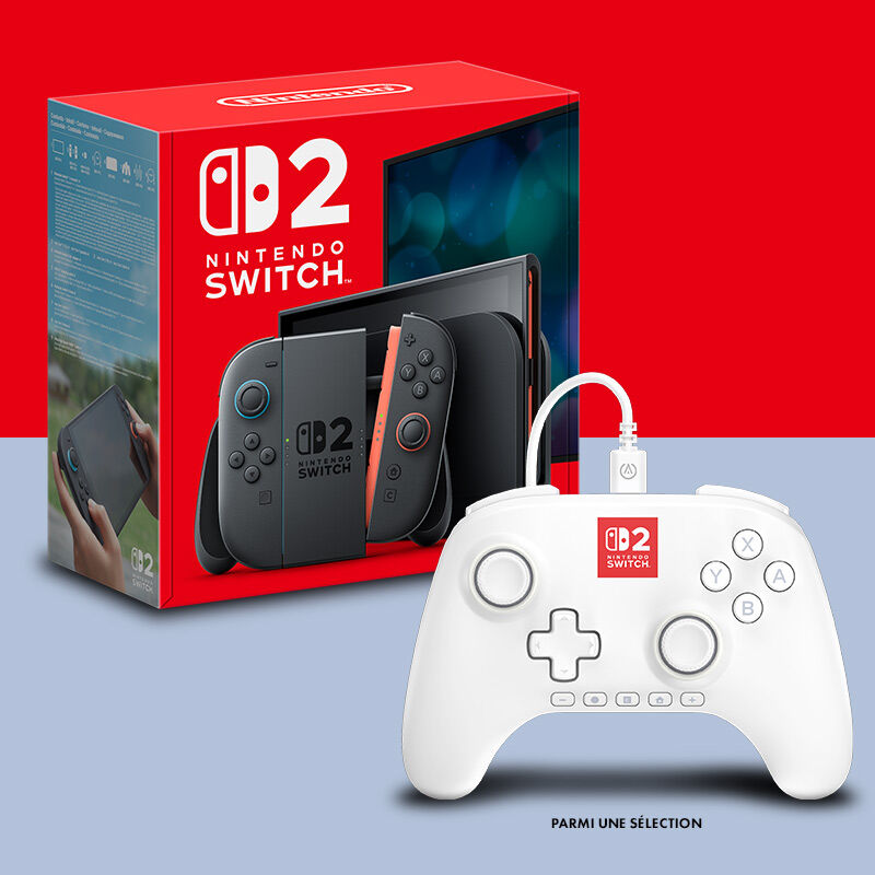 Pack Nintendo Switch 2 avec Manette Filaire Power A (au choix)