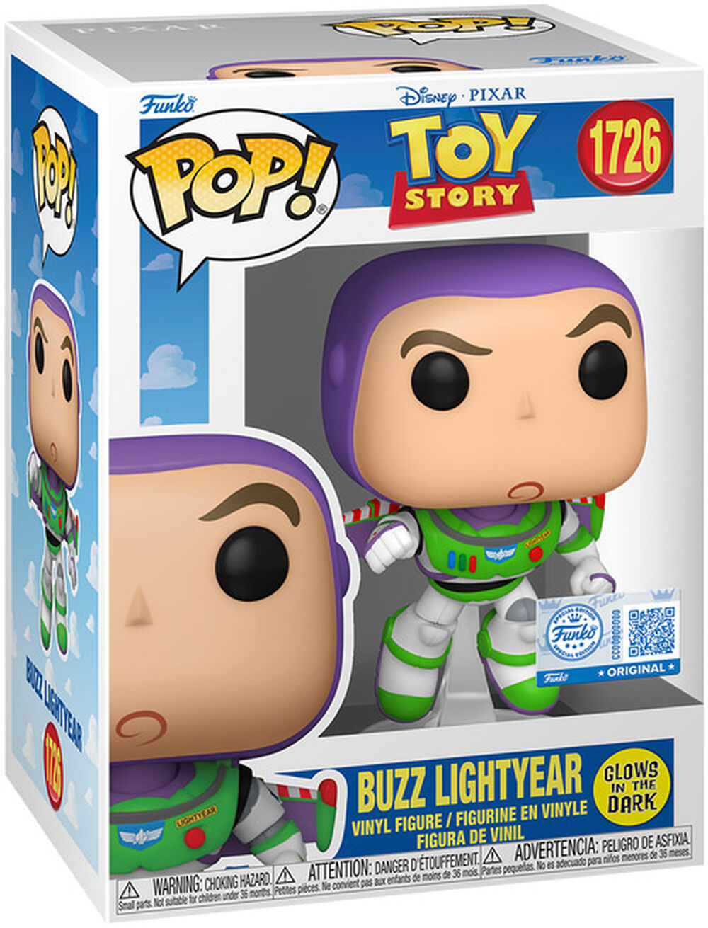 Figurine Funko Pop! N°1726 | Toy Story | Buzz (fluorescent) thumb 1